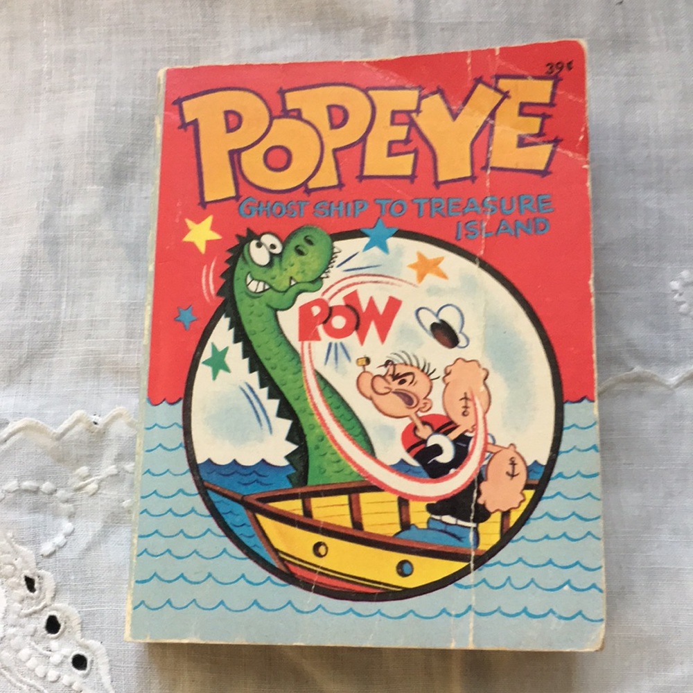 Vintage 1967 Popeye A Big Little Book Whitman Ghost Ship To Treasure Island